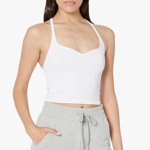 Happiness Runs Sweetheart Crop Tank